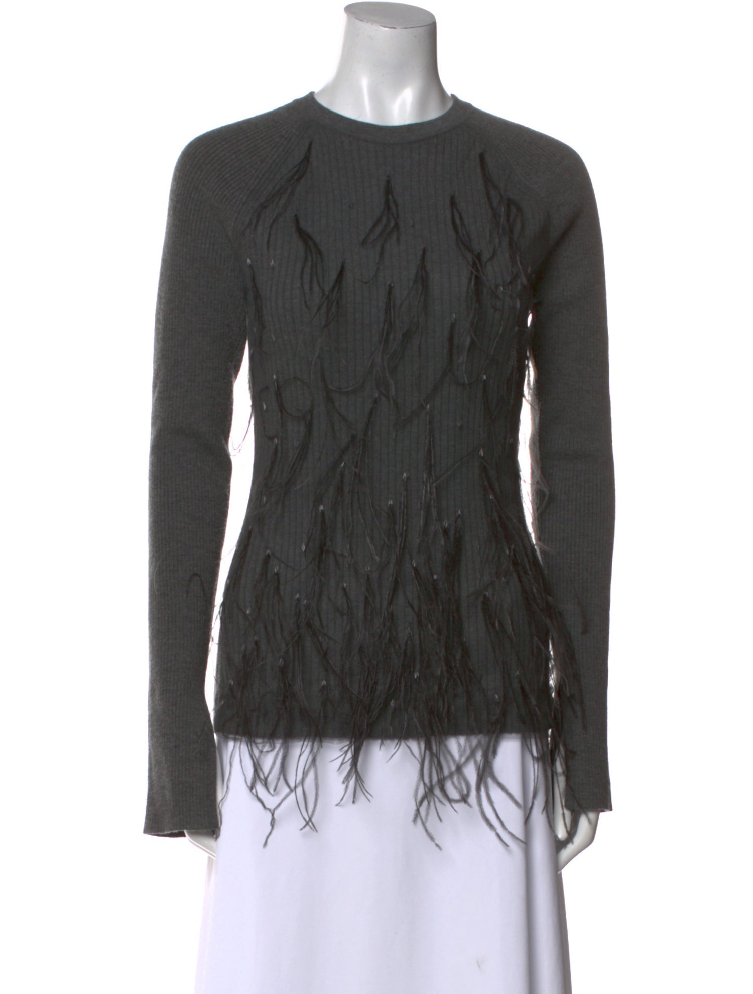 Jason Wu Virgin Wool Crew Neck Top