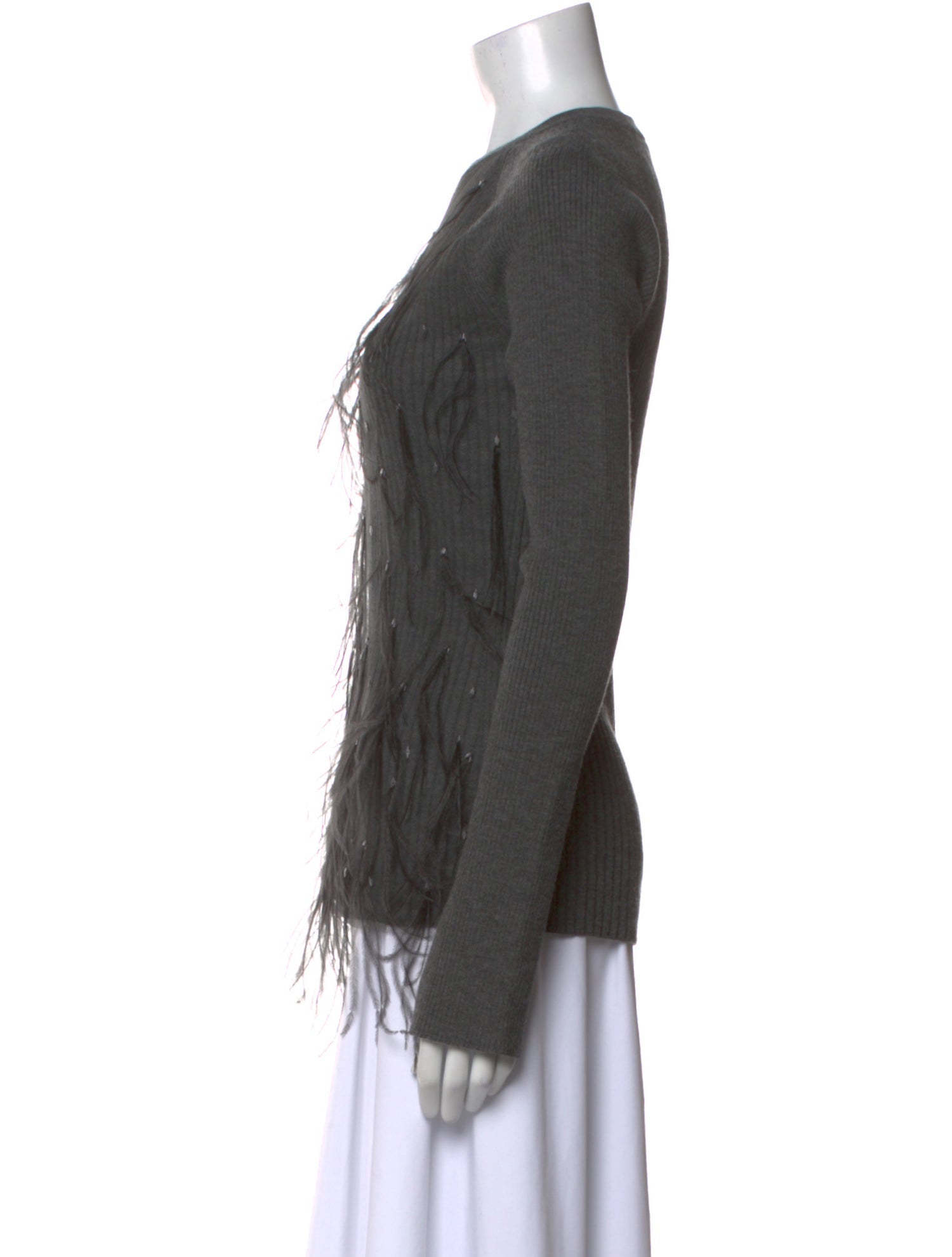 Jason Wu Virgin Wool Crew Neck Top