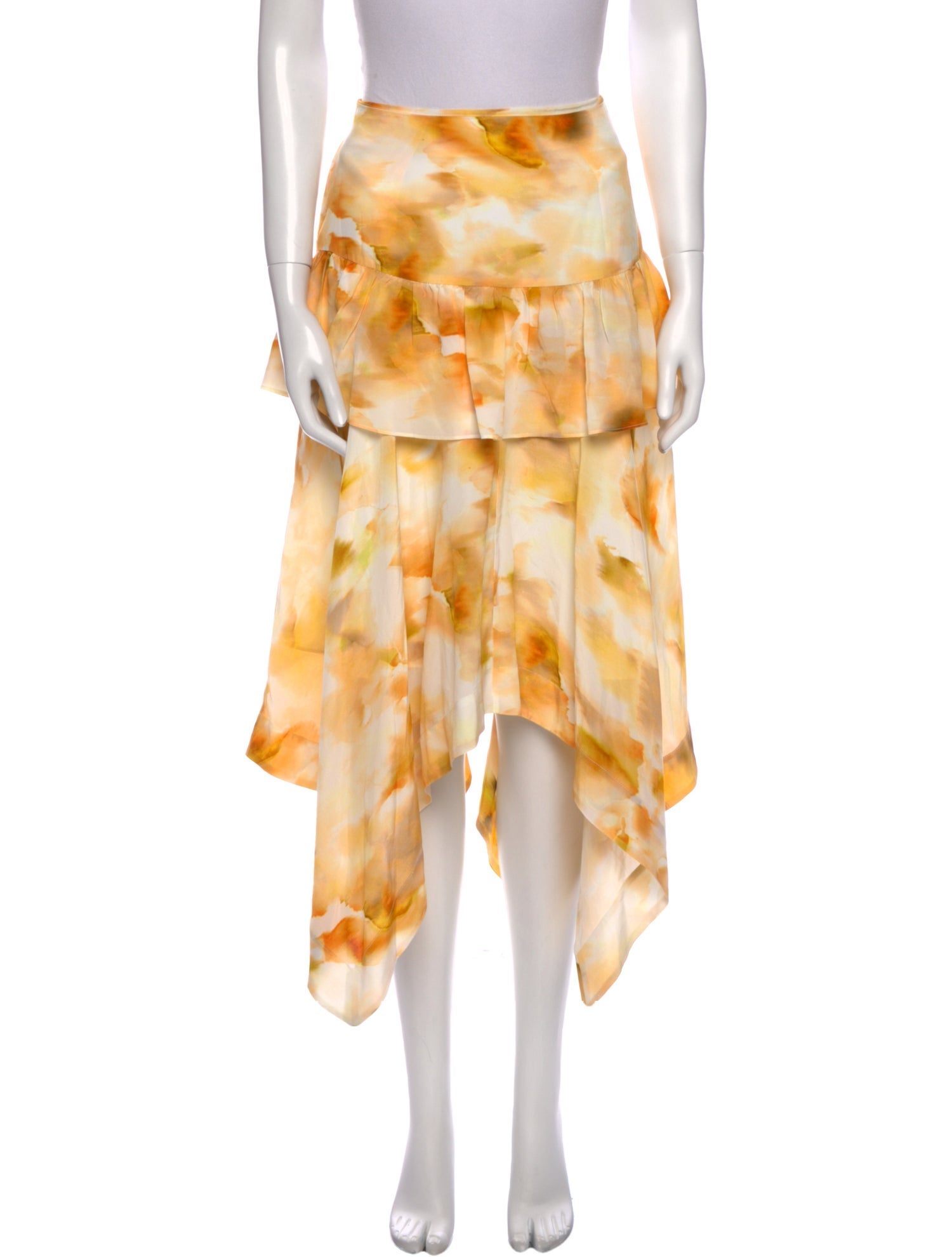 Jason Wu Silk Midi Length Skirt w/ Tags