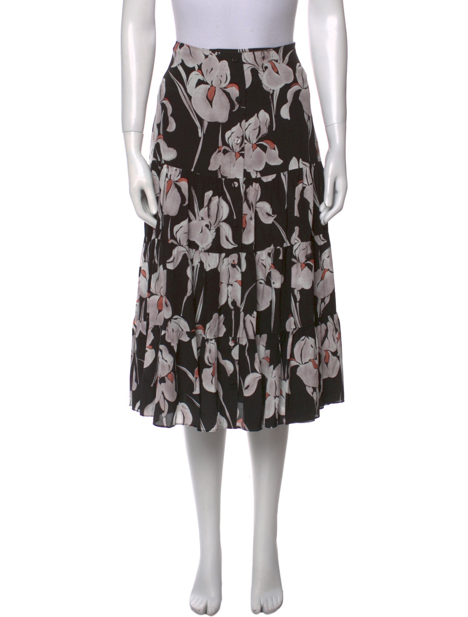 Jason Wu Silk Midi Length Skirt w/ Tags