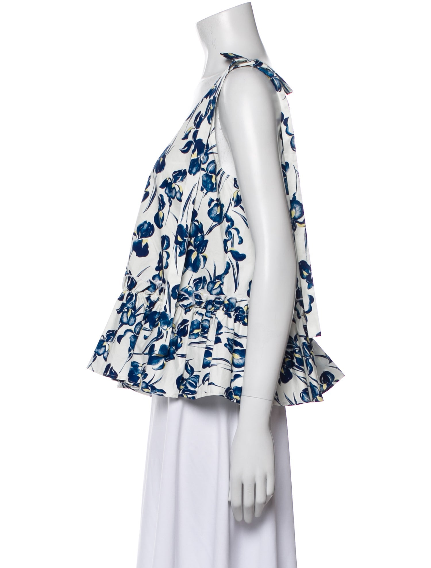 Jason Wu Floral Print V-Neck Blouse