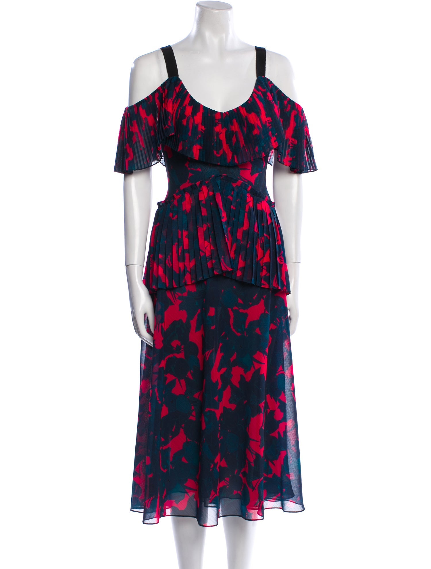Jason Wu Floral Print Midi Length Dress