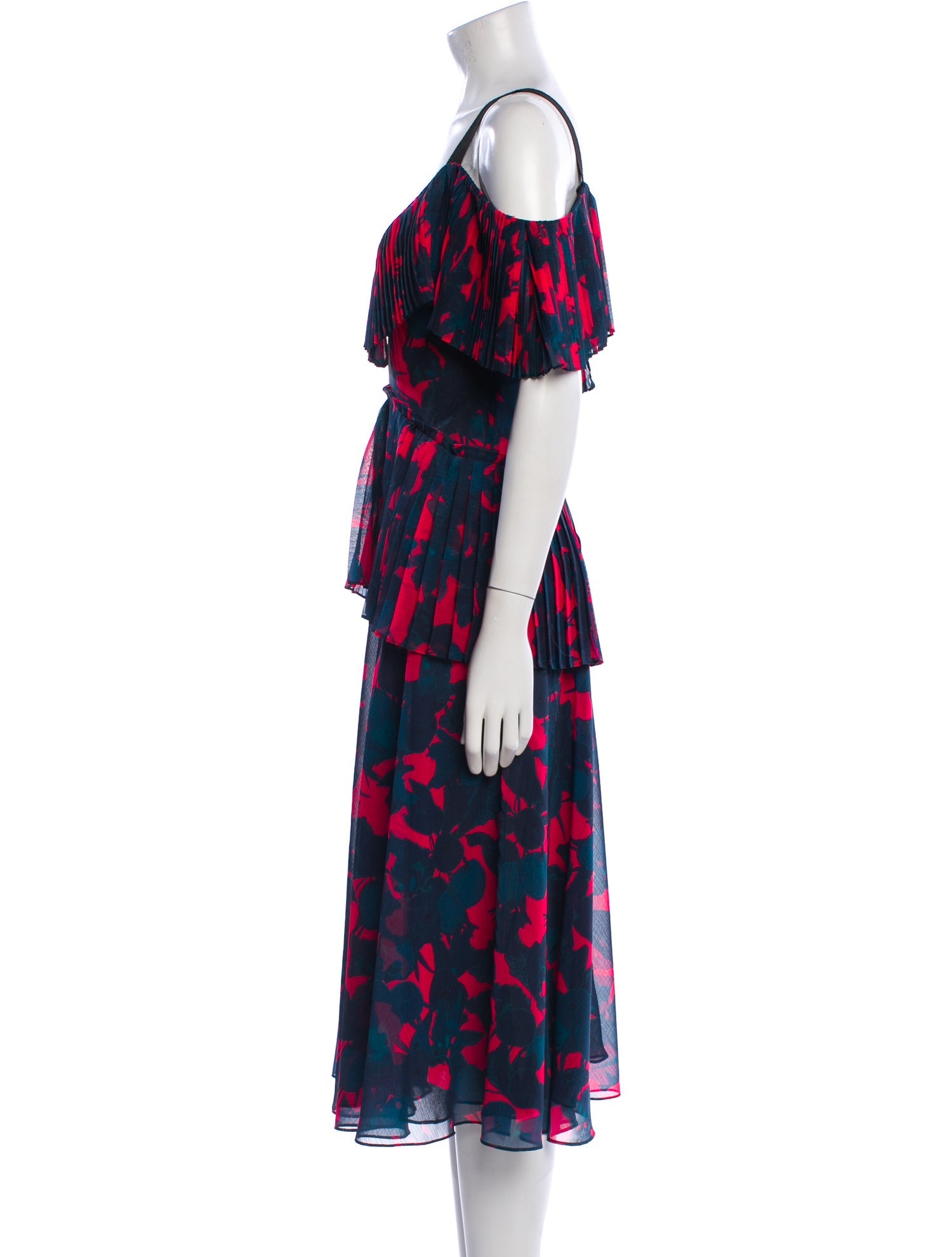 Jason Wu Floral Print Midi Length Dress
