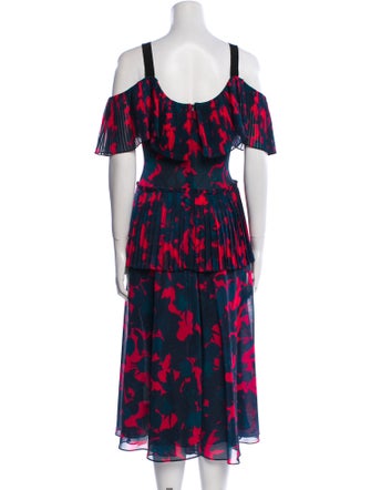 Jason Wu Floral Print Midi Length Dress