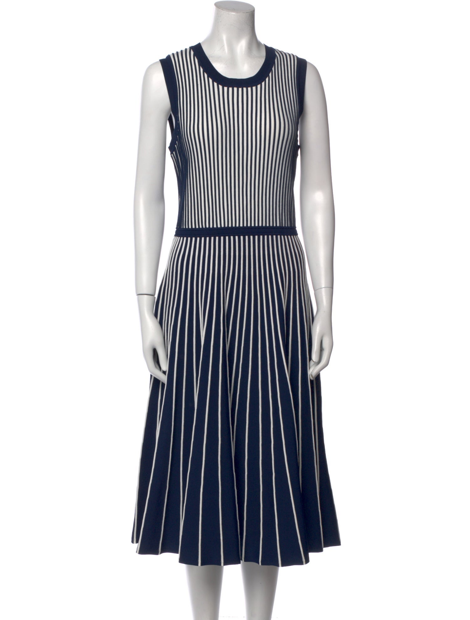 Jason Wu Striped Midi Length Dress