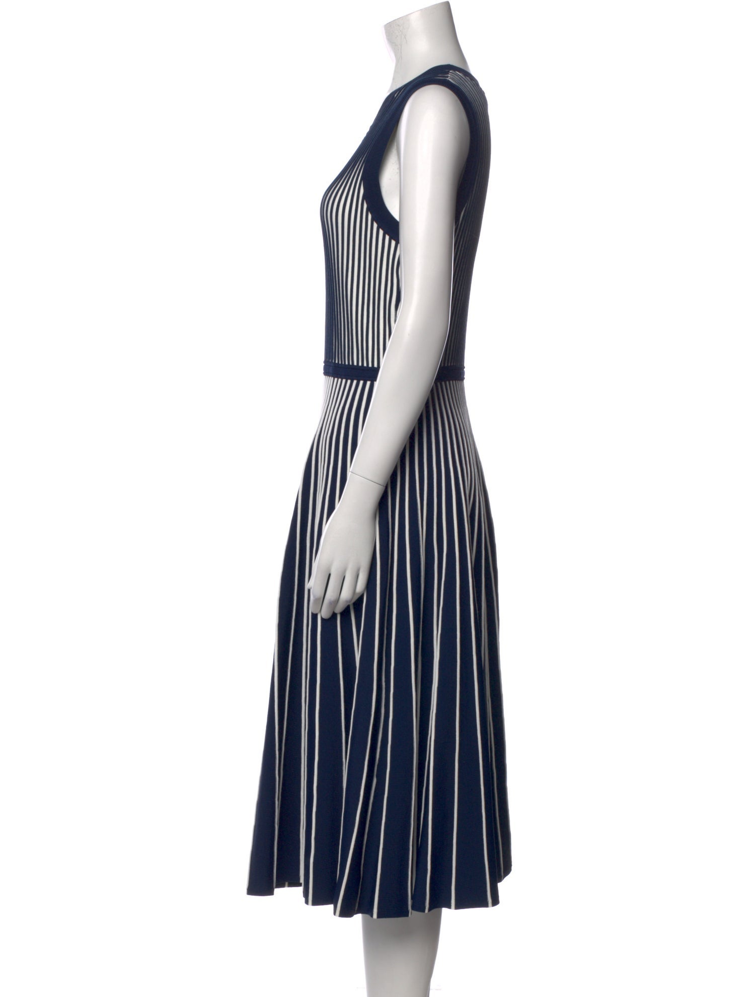 Jason Wu Striped Midi Length Dress