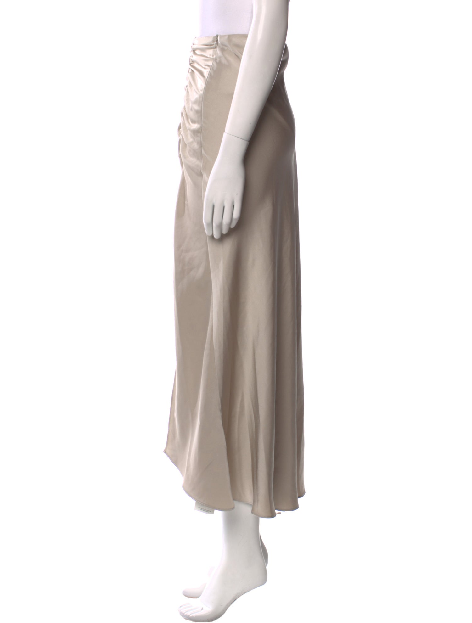 Jason Wu Pleated Accents Midi Length Skirt