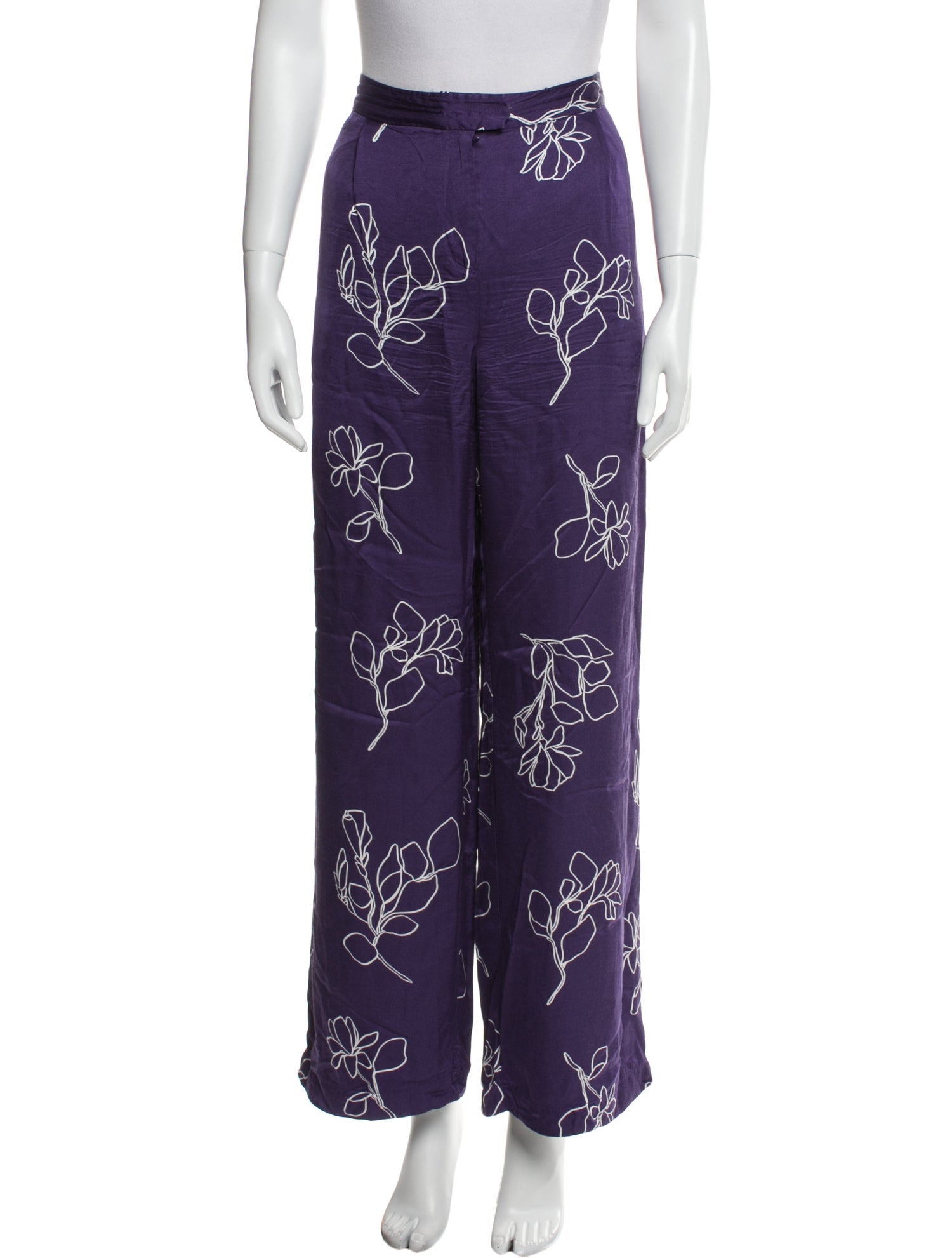 Jason Wu Printed Wide Leg Pants