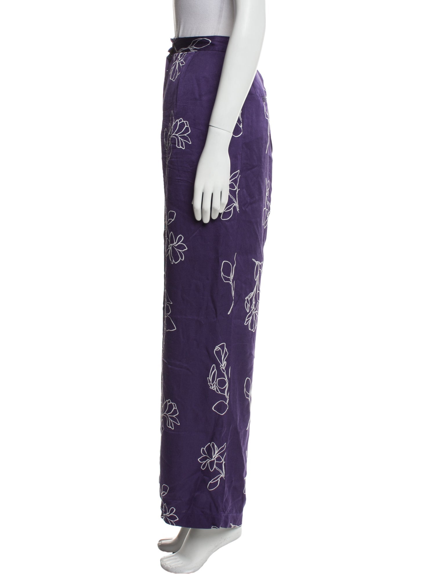 Jason Wu Printed Wide Leg Pants