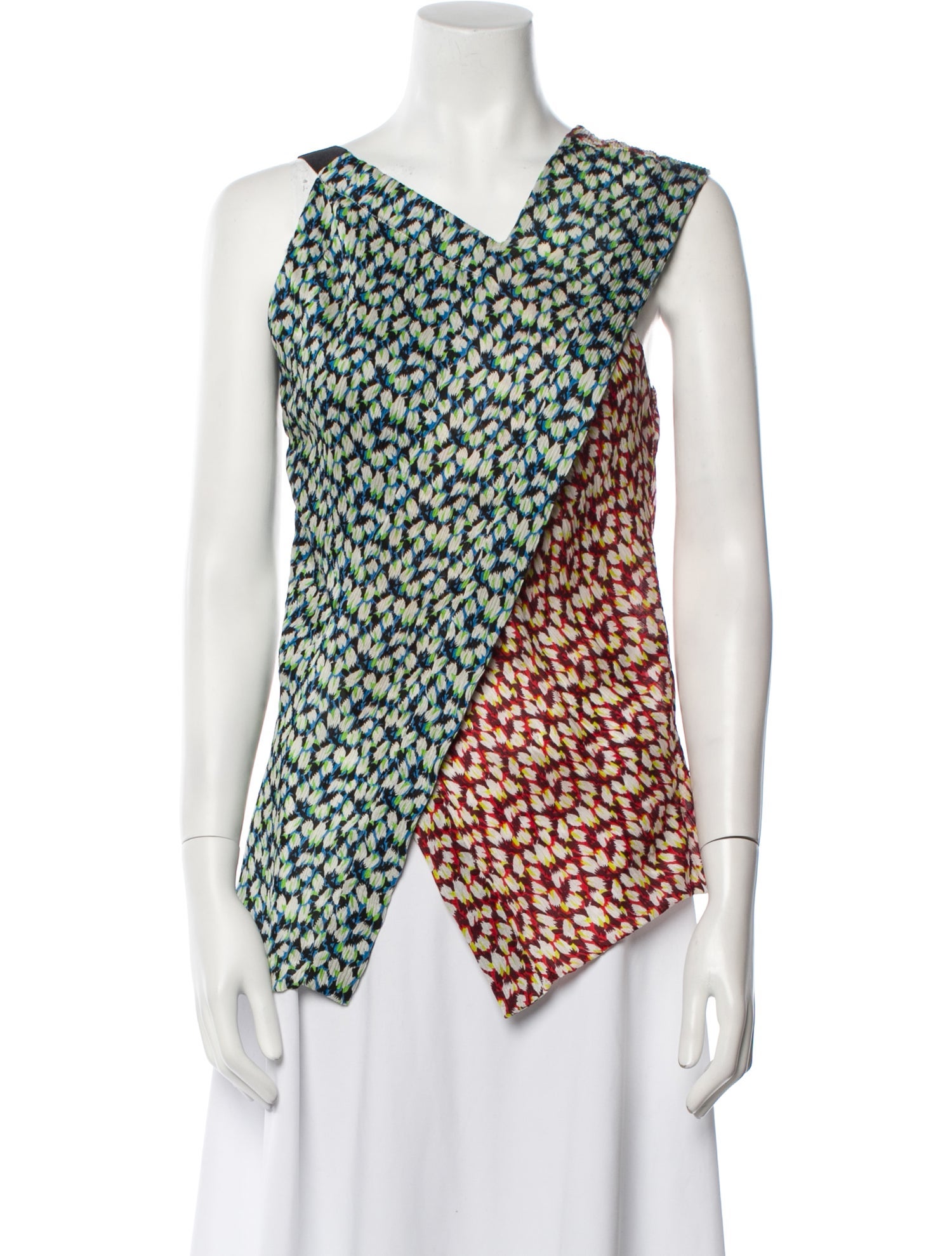 Jason Wu Silk Floral Print Top