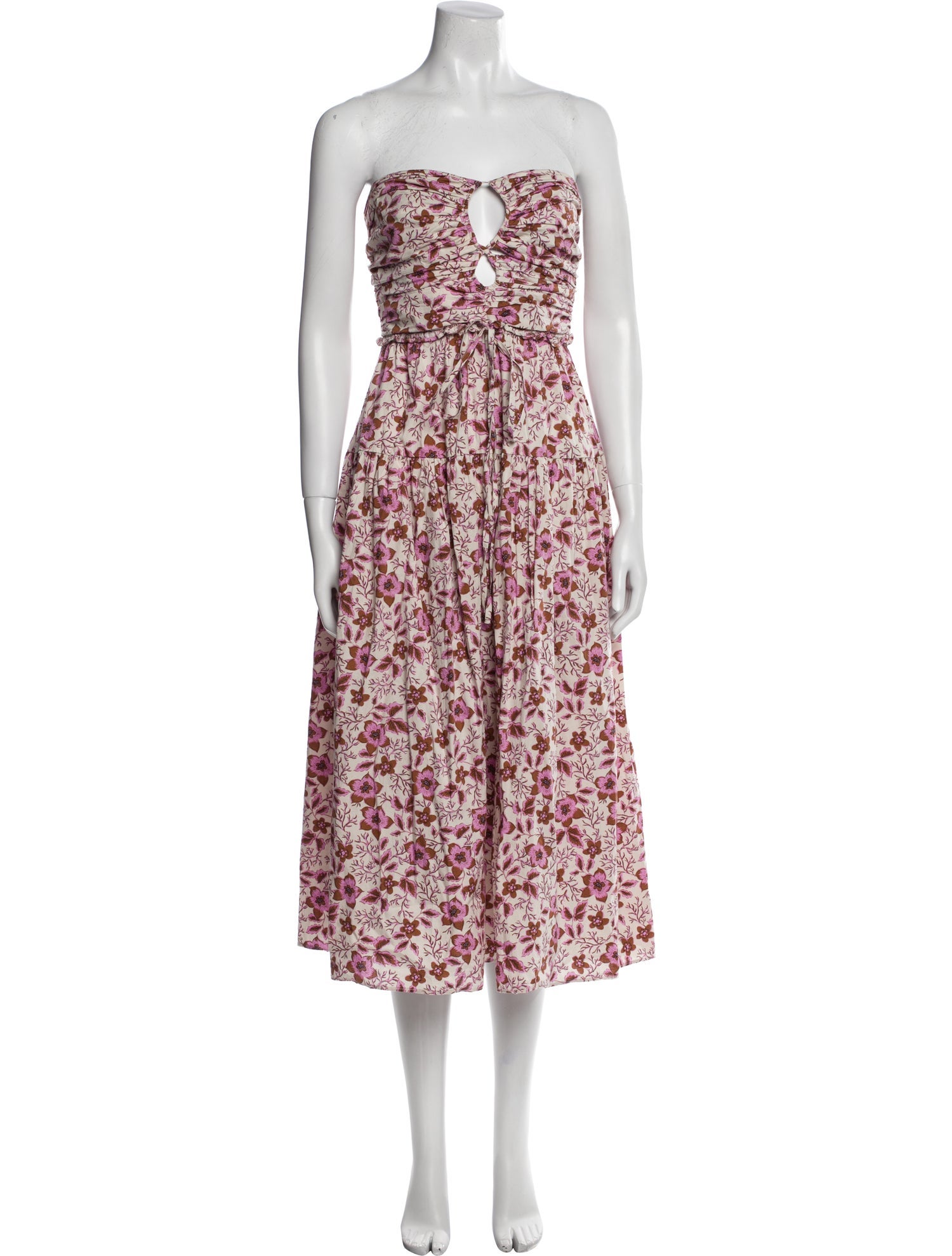 Jason Wu Floral Print Midi Length Dress