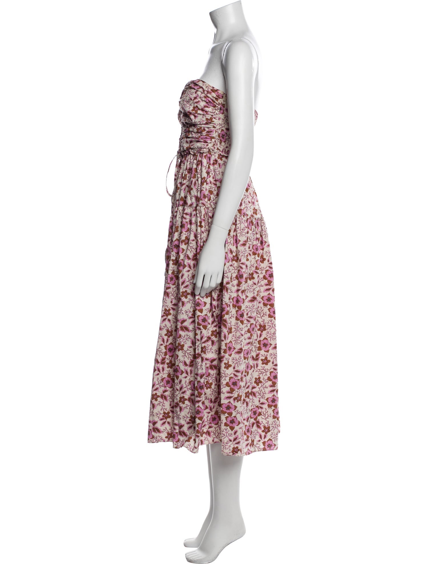 Jason Wu Floral Print Midi Length Dress