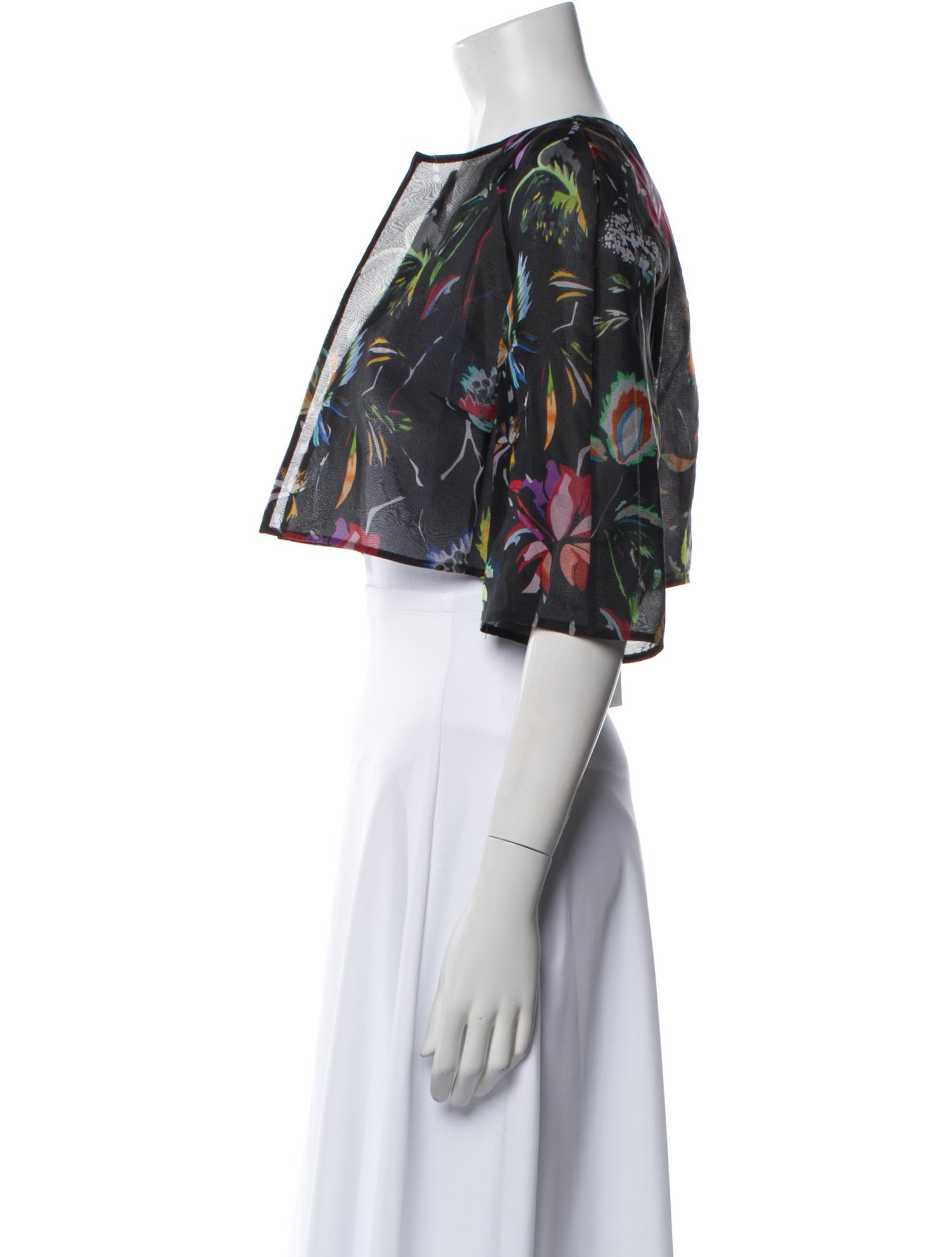 Jason Wu Silk Printed Bolero