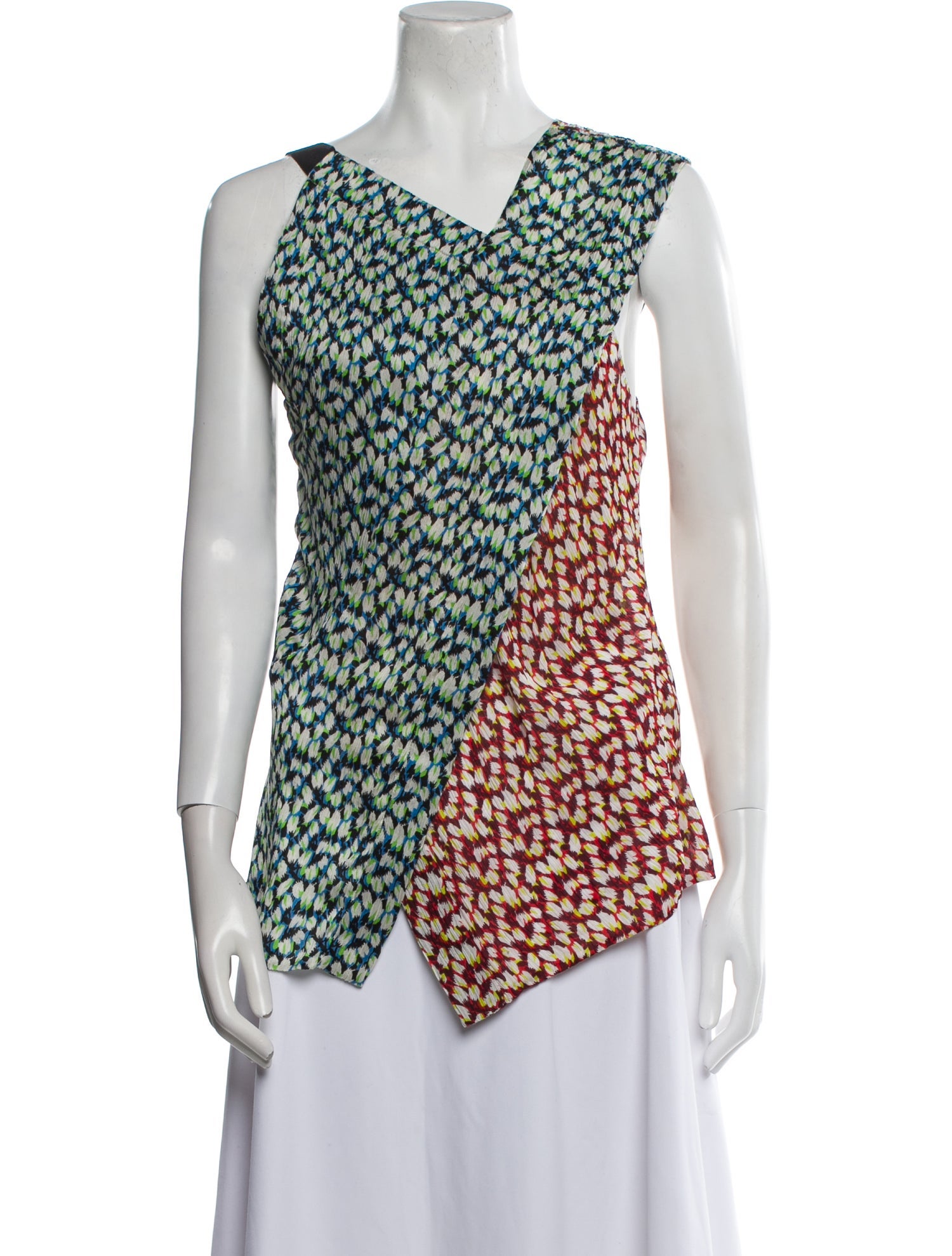 Jason Wu Printed V-Neck Top