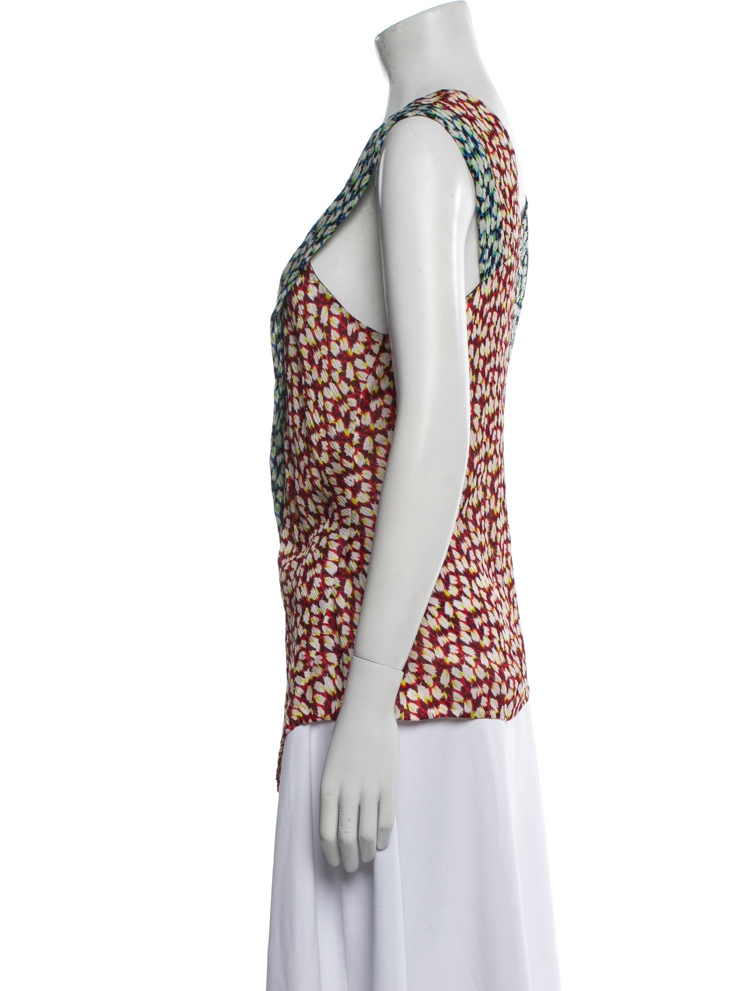 Jason Wu Printed V-Neck Top