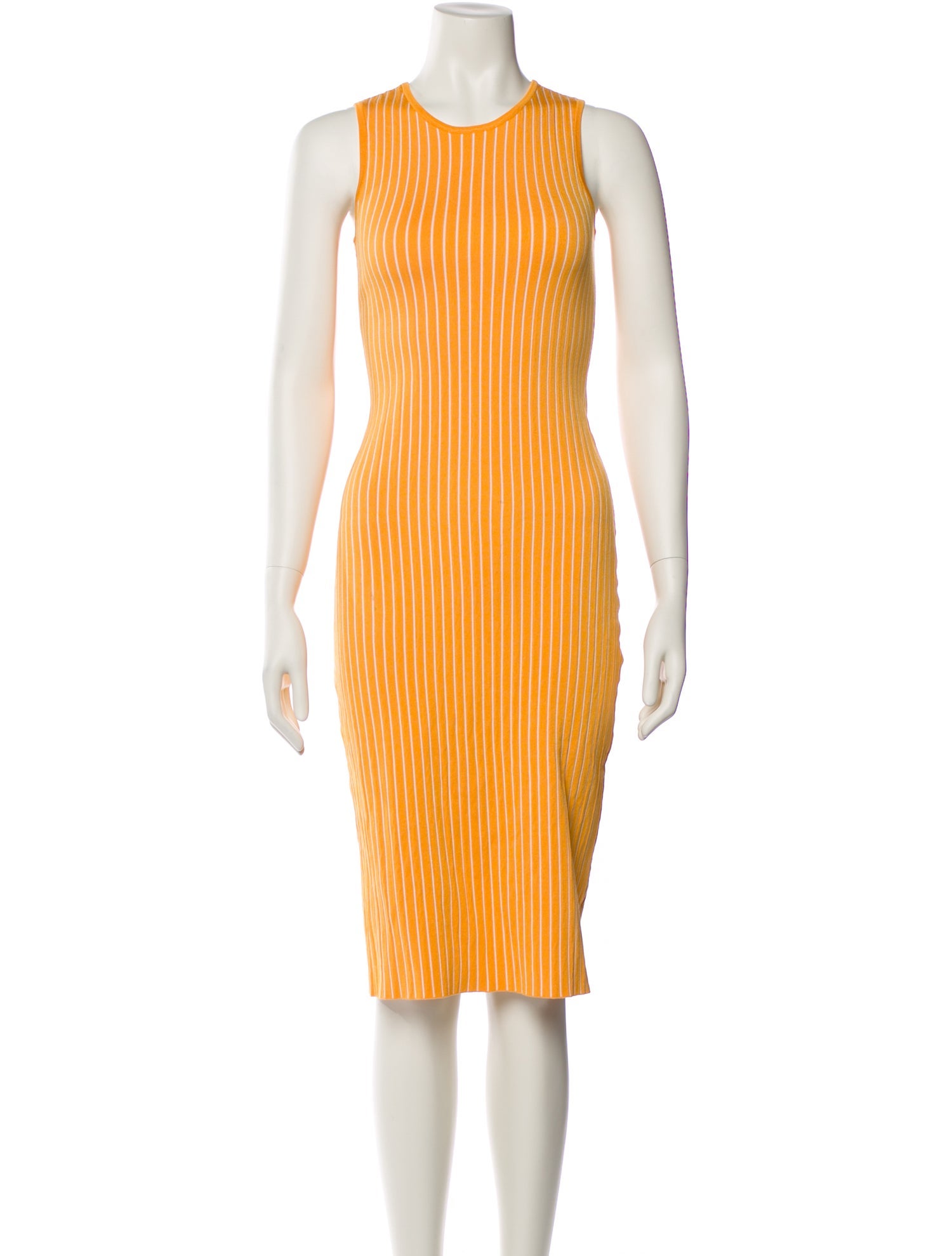 Jason Wu Striped Midi Length Dress