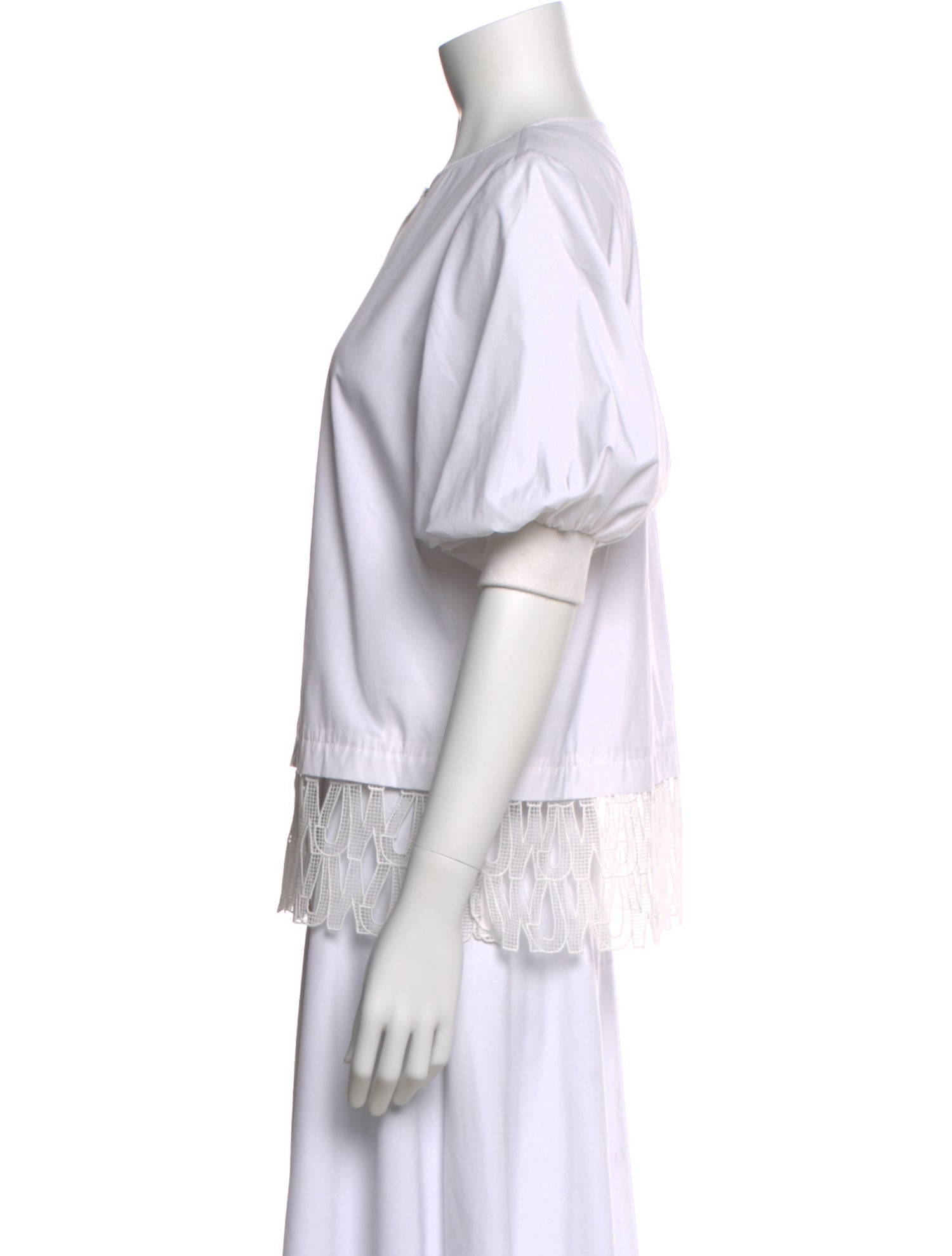 Jason Wu Crew Neck Short Sleeve Blouse