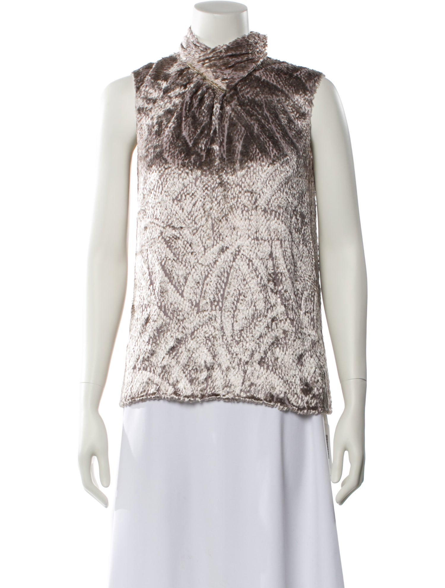 Jason Wu Printed Turtleneck Top