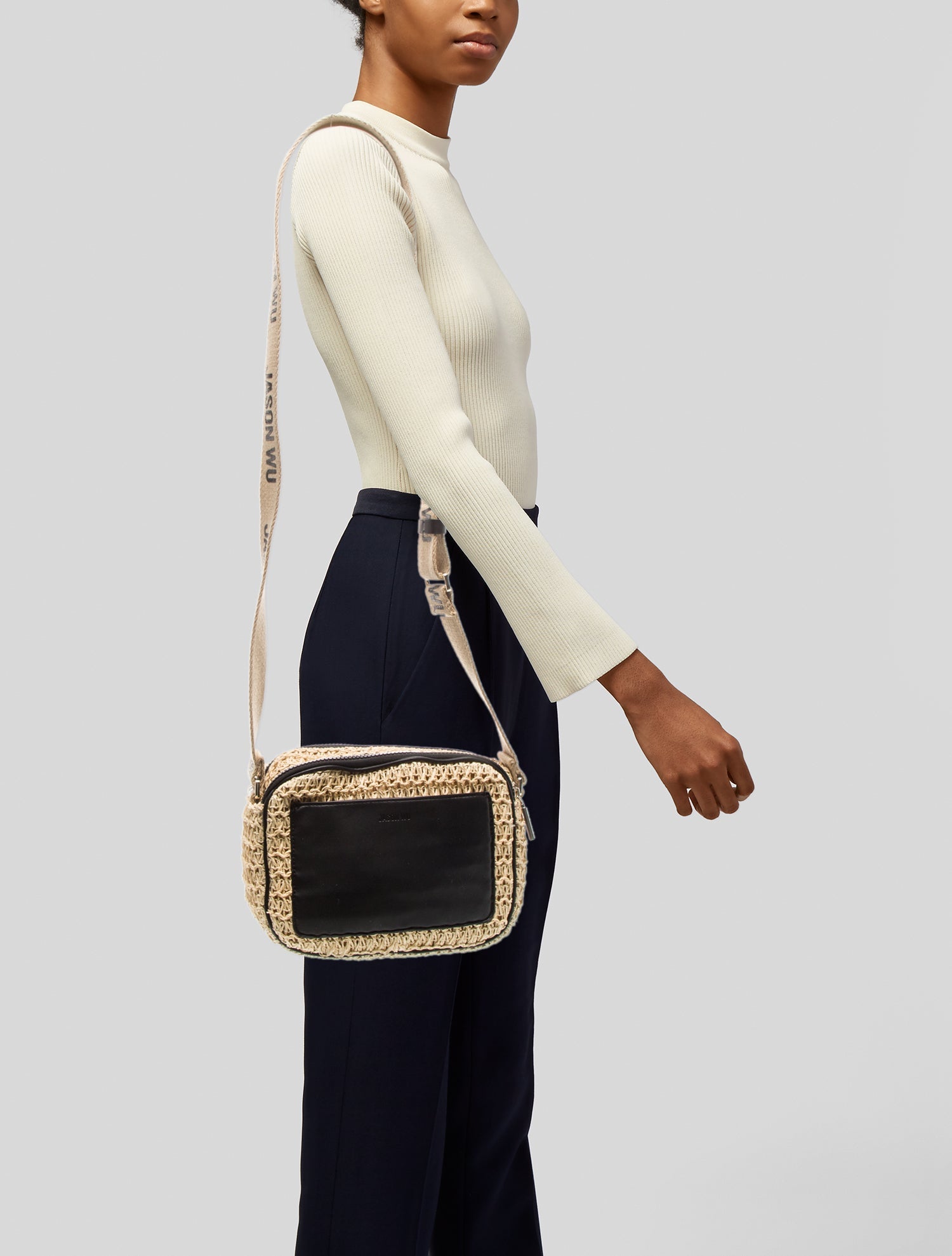 Jason Wu Straw Crossbody Bag