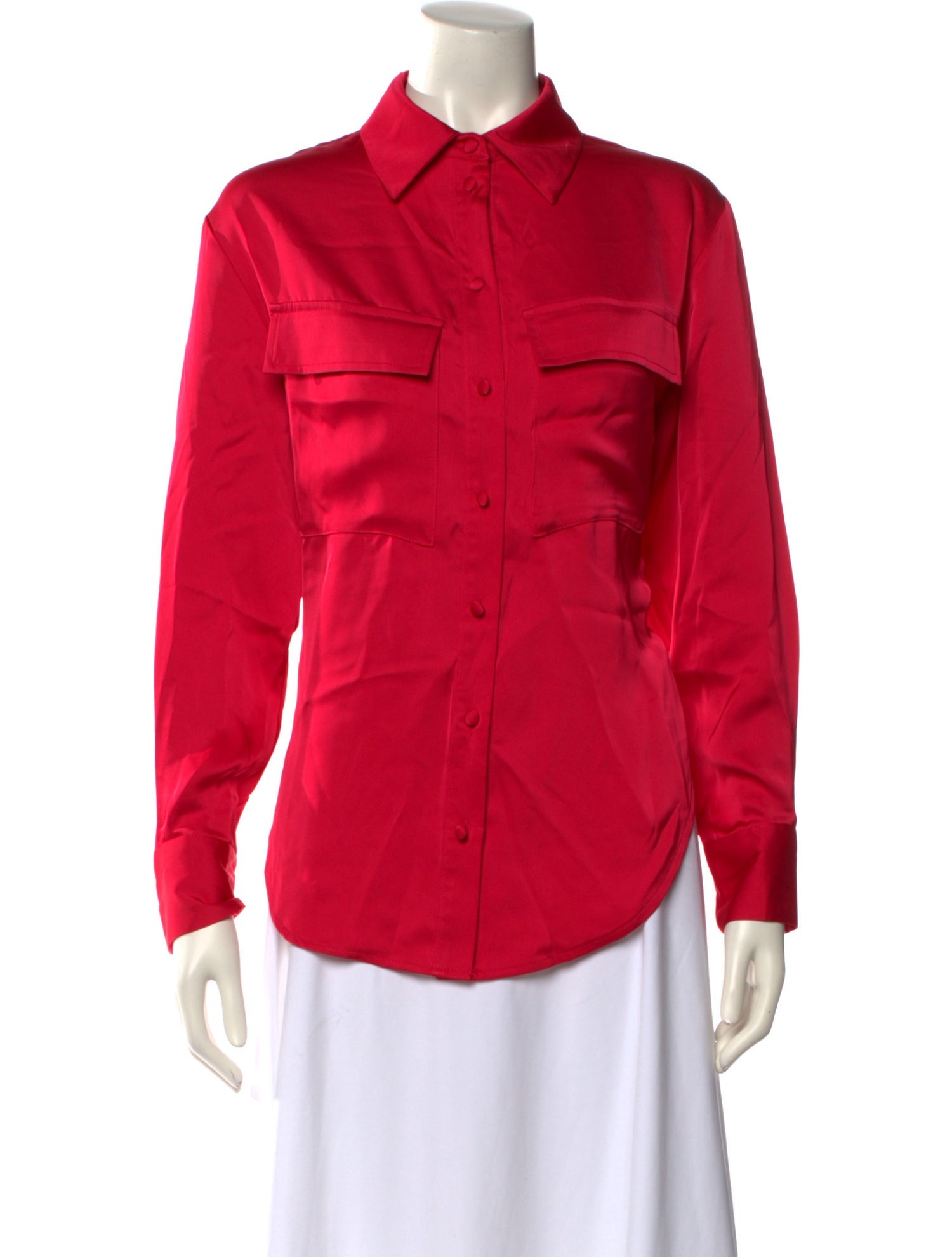 Jason Wu Long Sleeve Button-Up Top