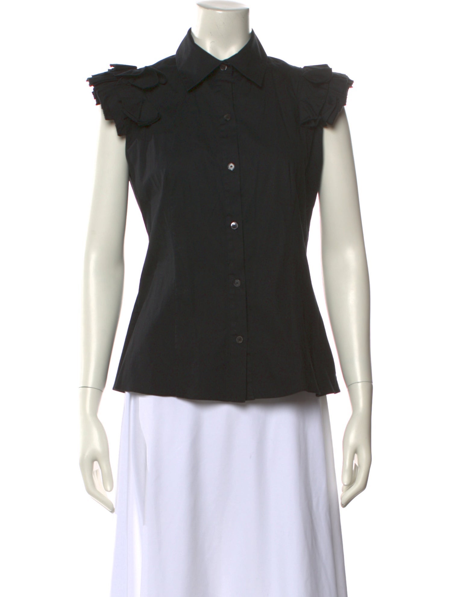 Jason Wu Short Sleeve Button-Up Top