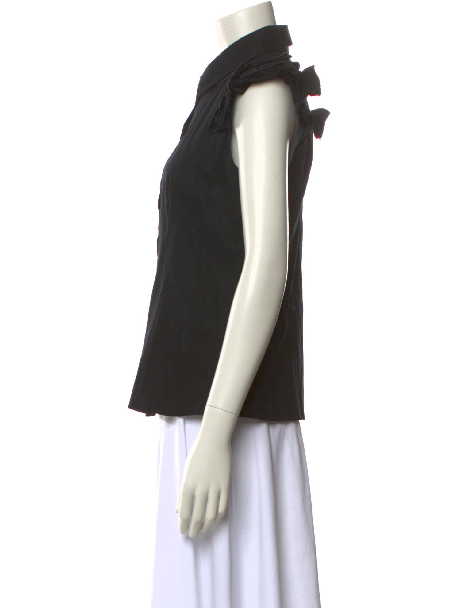 Jason Wu Short Sleeve Button-Up Top