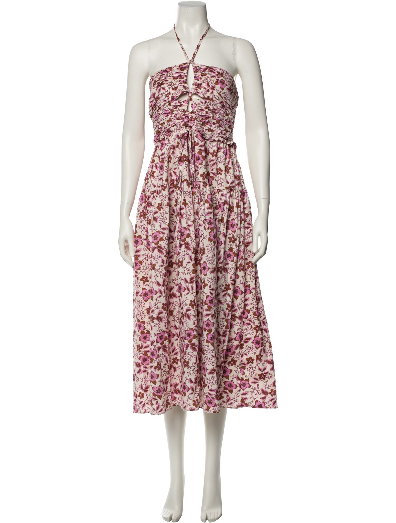 Jason Wu Floral Print Midi Length Dress