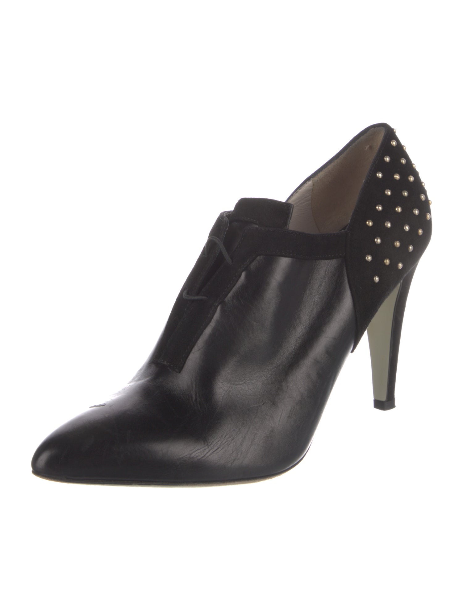 Jason Wu Leather Studded Accents D'Orsay Pumps