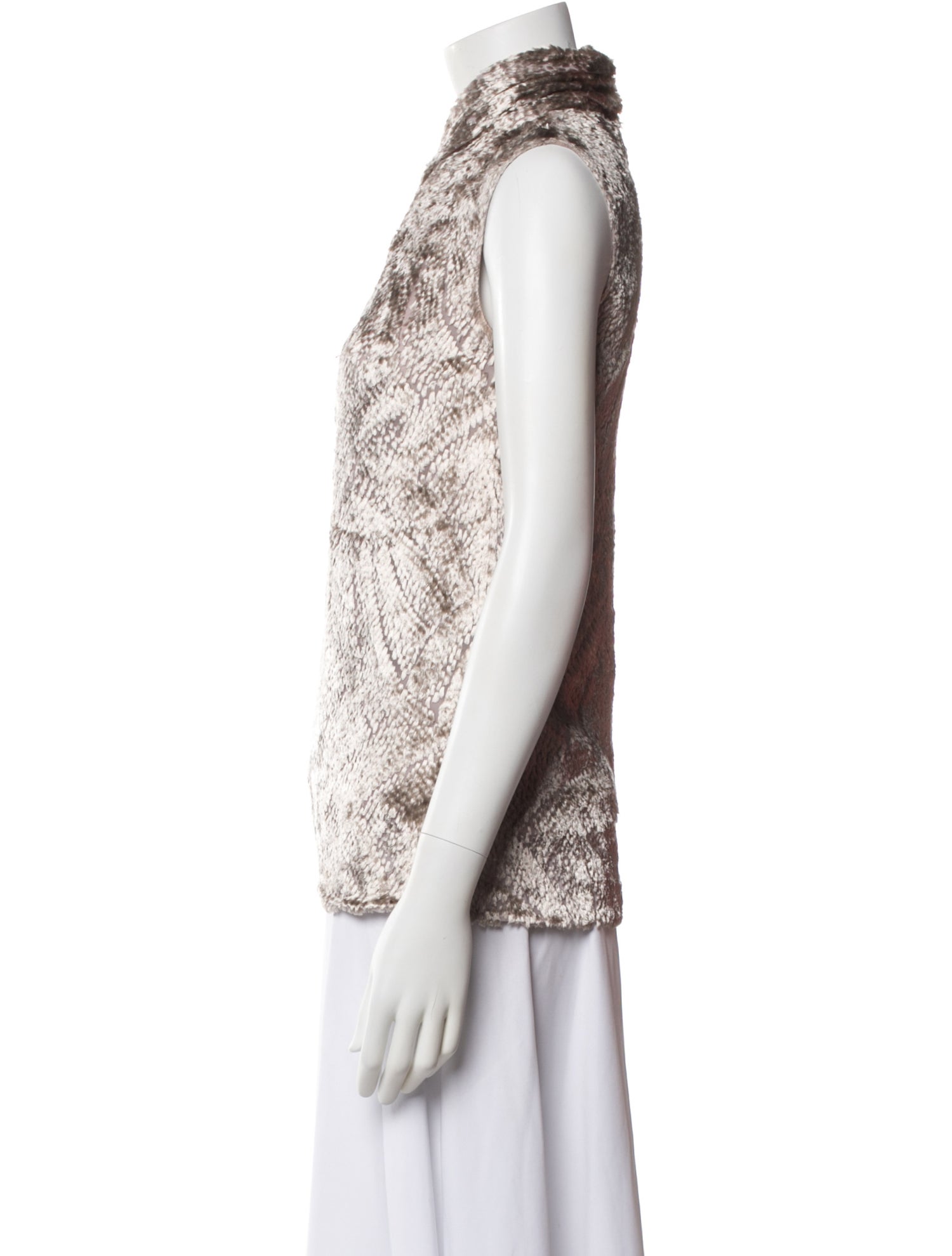 Jason Wu Printed Cowl Neck Top