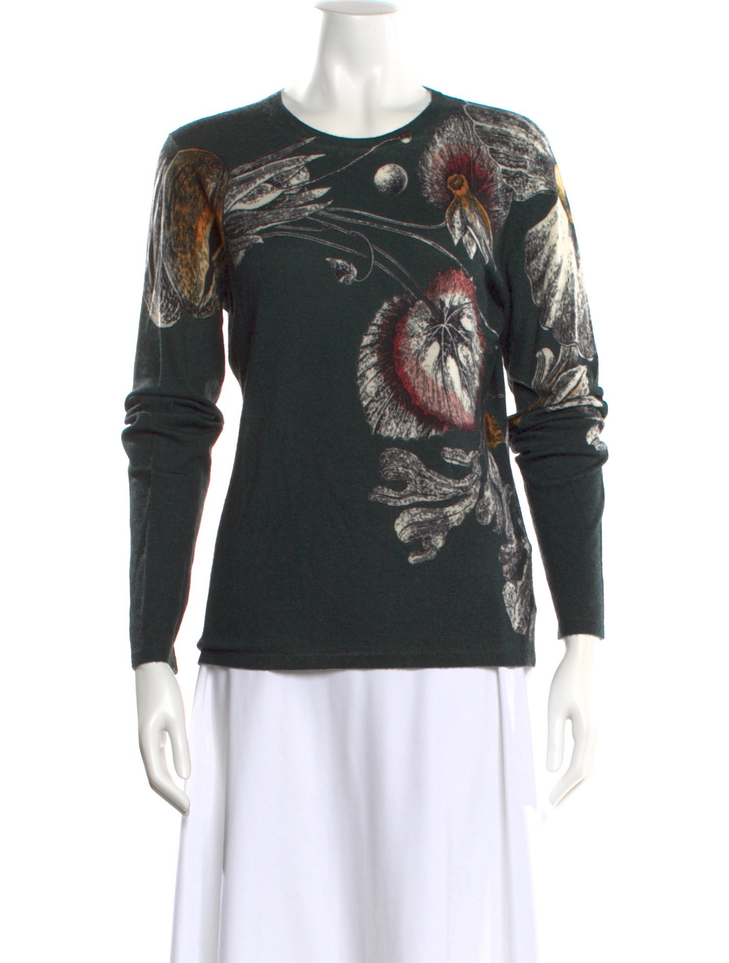 Jason Wu Merino Wool Printed Sweater