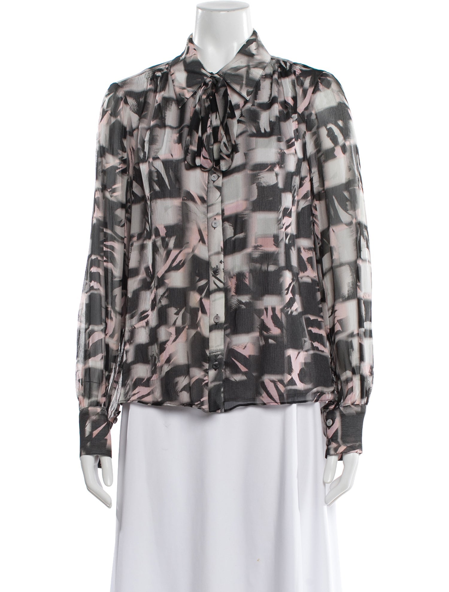 Jason Wu Silk Patterned Blouse
