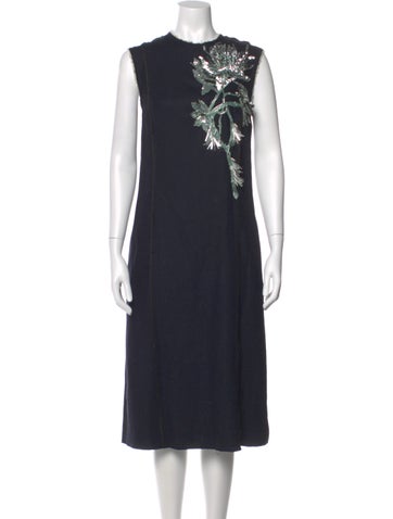 Pre-owned Jason Wu Vintage Midi Length Dress In Blue