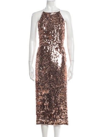 Pre-owned Jason Wu Halterneck Long Dress In Pink