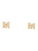 Jack Vartanian 18K Initial 'M' Stud Earrings