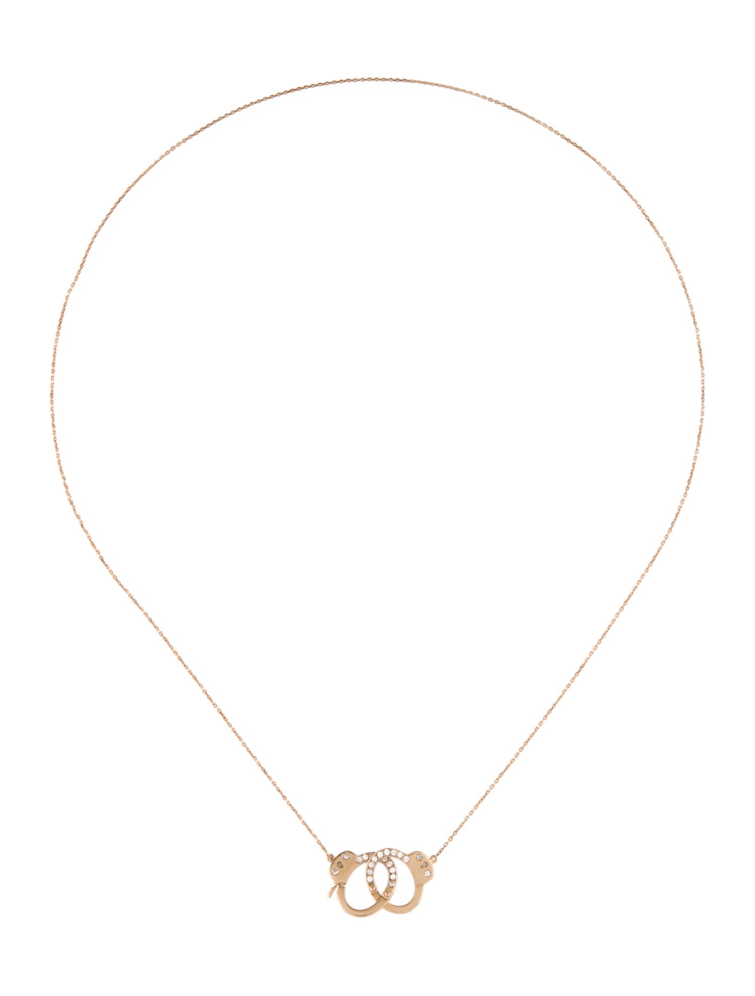 Jack Vartanian 18K Diamond Hand Cuff Pendant Necklace