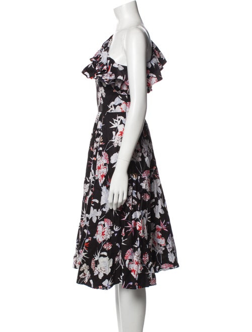 Jason Wu Collection Floral Print Midi Length Dress
