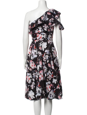 Jason Wu Collection Floral Print Midi Length Dress