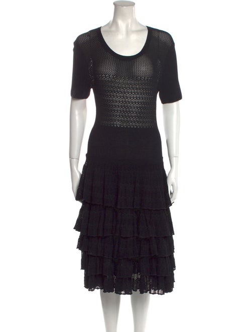 Jason Wu Collection Scoop Neck Midi Length Dress