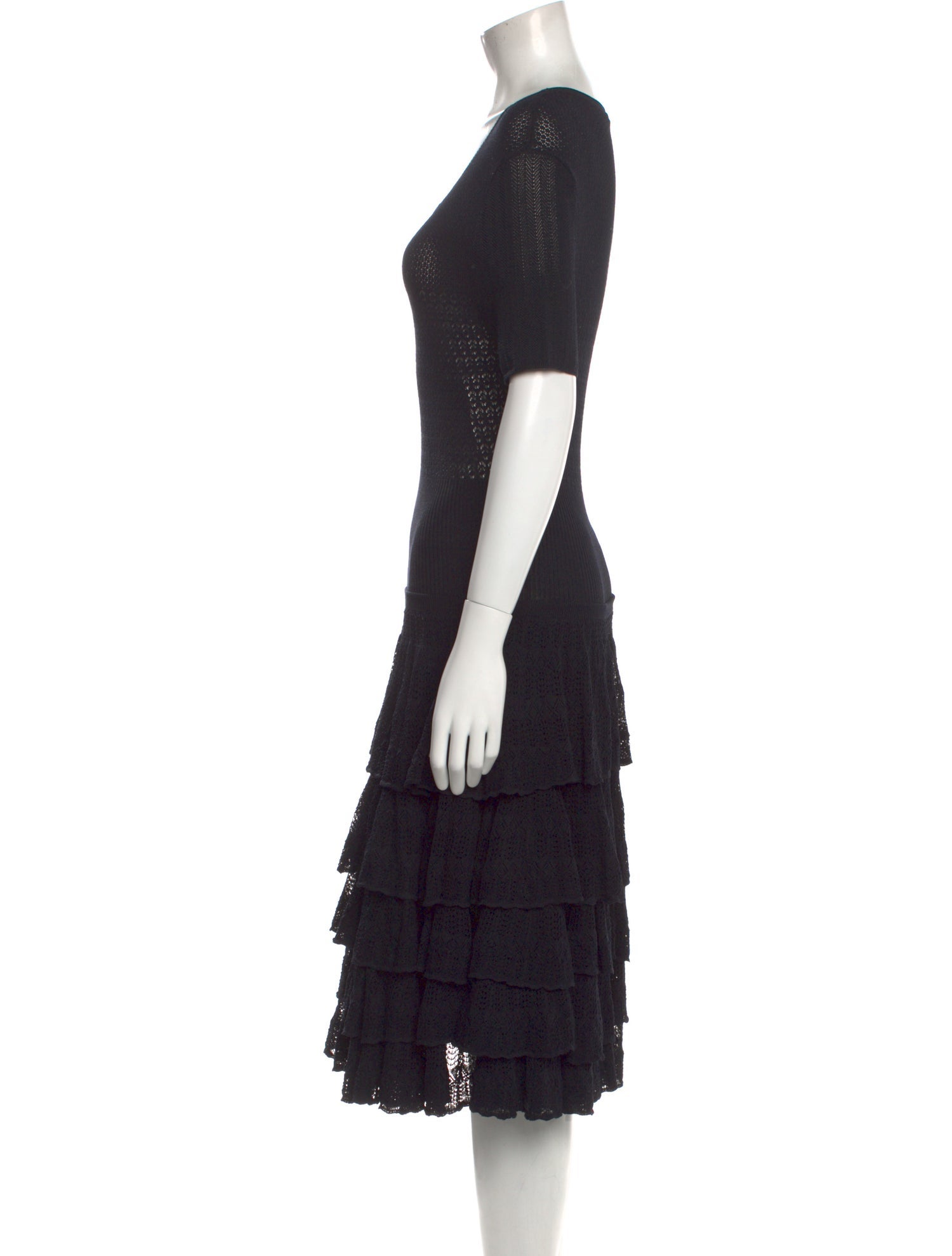 Jason Wu Collection Scoop Neck Midi Length Dress