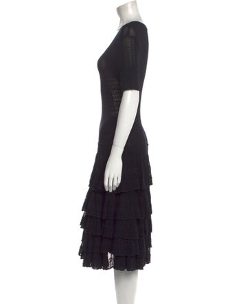 Jason Wu Collection Scoop Neck Midi Length Dress