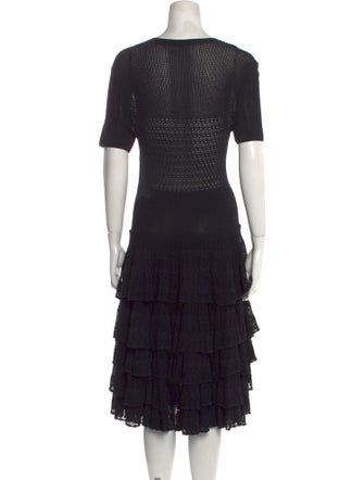 Jason Wu Collection Scoop Neck Midi Length Dress