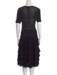 Jason Wu Collection Scoop Neck Midi Length Dress