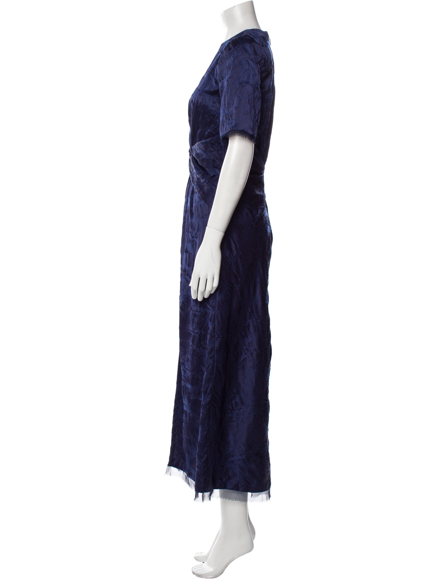 Jason Wu Collection Crew Neck Long Dress