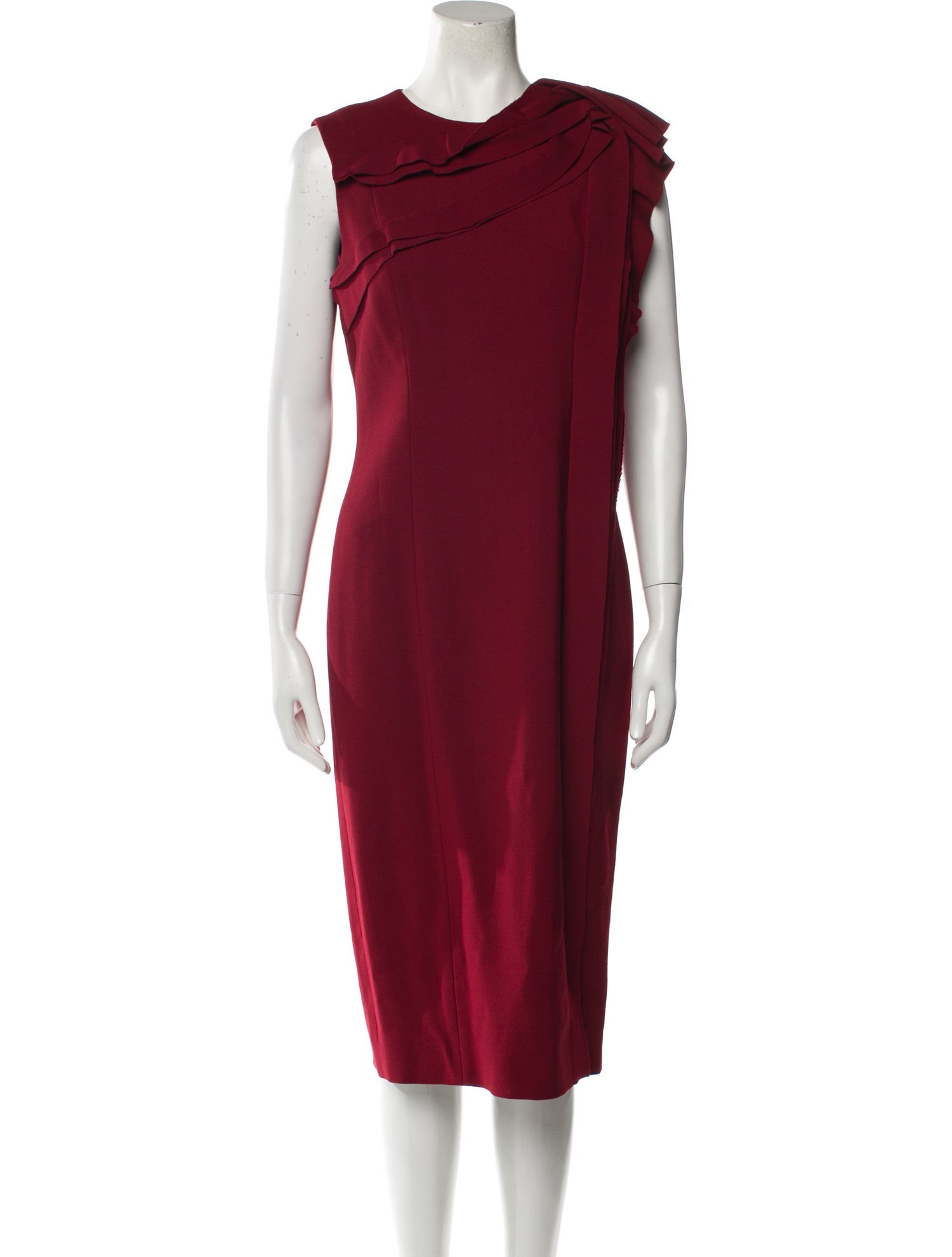 Jason Wu Collection Cowl Neck Midi Length Dress