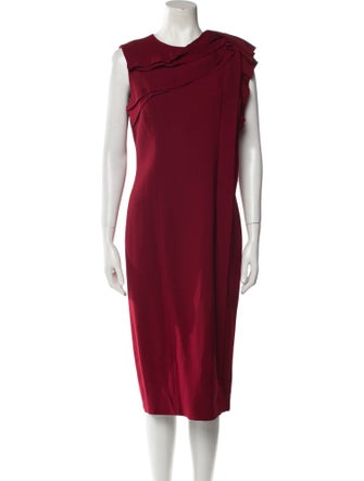 Jason Wu Collection Cowl Neck Midi Length Dress