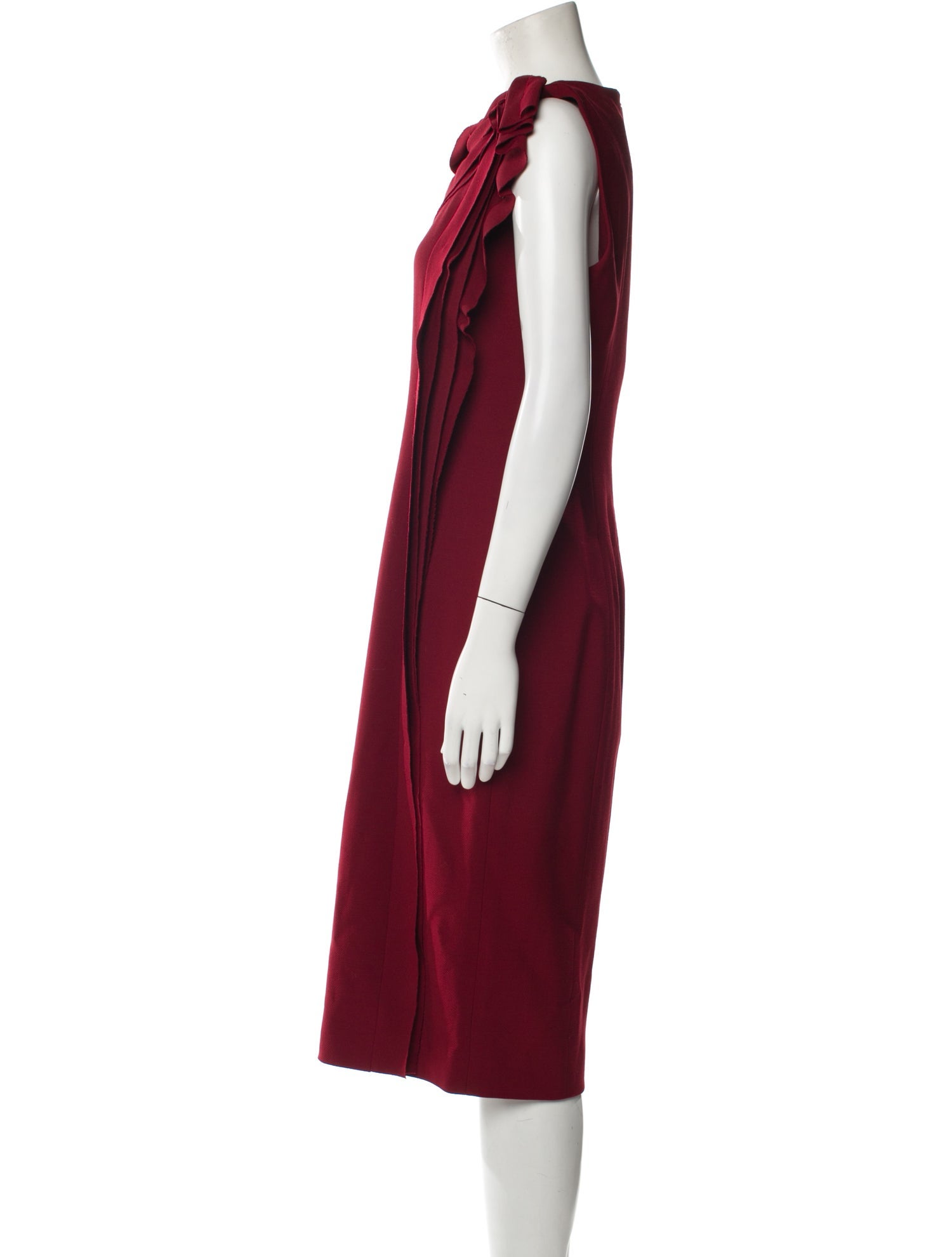 Jason Wu Collection Cowl Neck Midi Length Dress