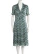 Jason Wu Collection Printed Midi Length Dress