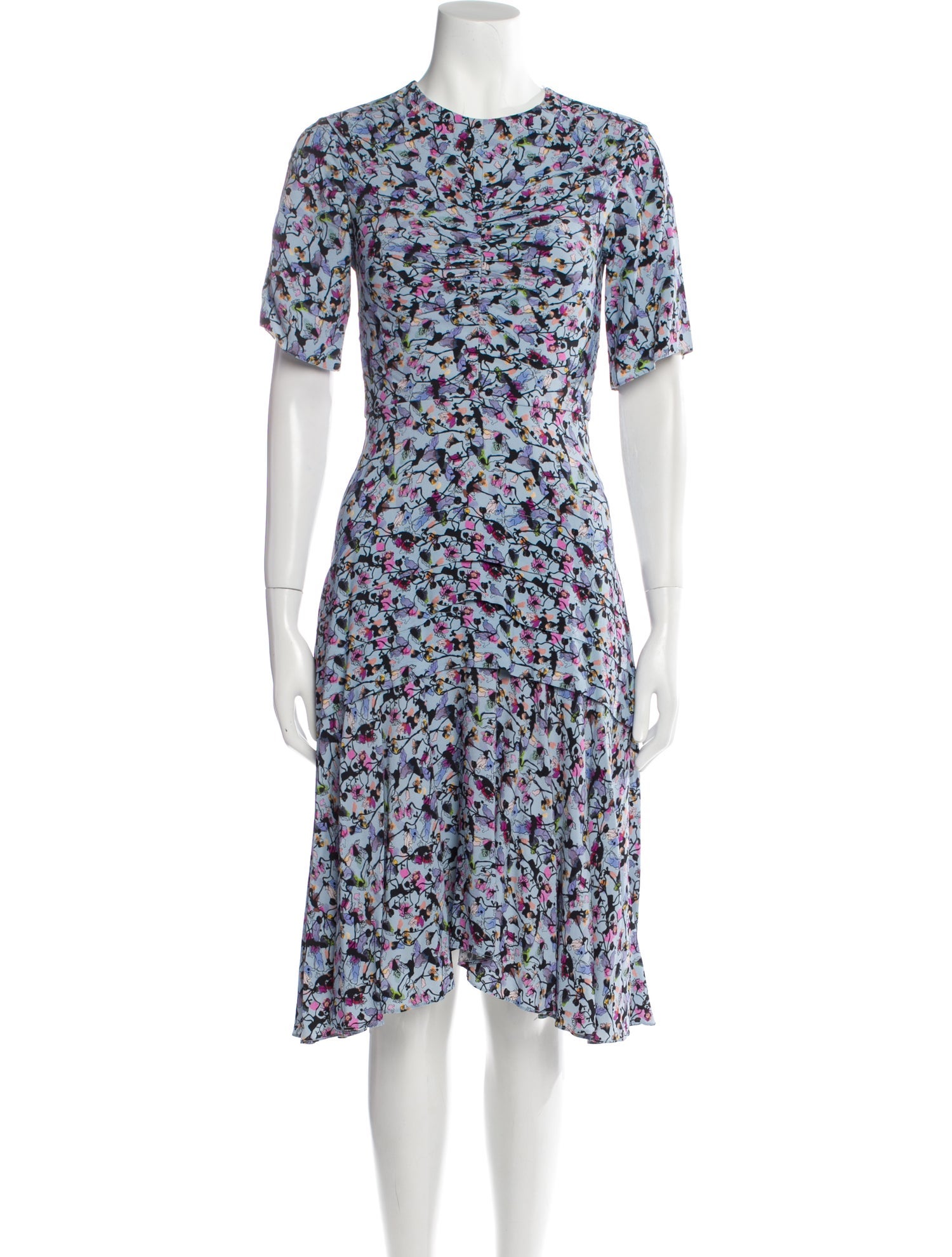 Jason Wu Collection Floral Print Knee-Length Dress
