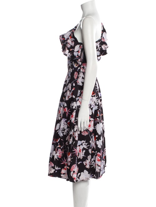 Jason Wu Collection Floral Print Midi Length Dress