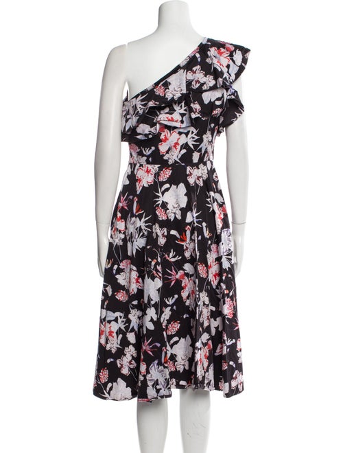 Jason Wu Collection Floral Print Midi Length Dress